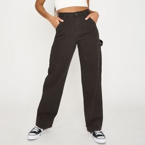 NEW - Dani Carpenter Pant in Jet Black with Contrast Stitching